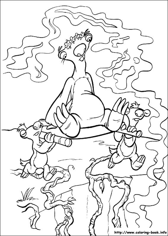 Ice Age coloring picture